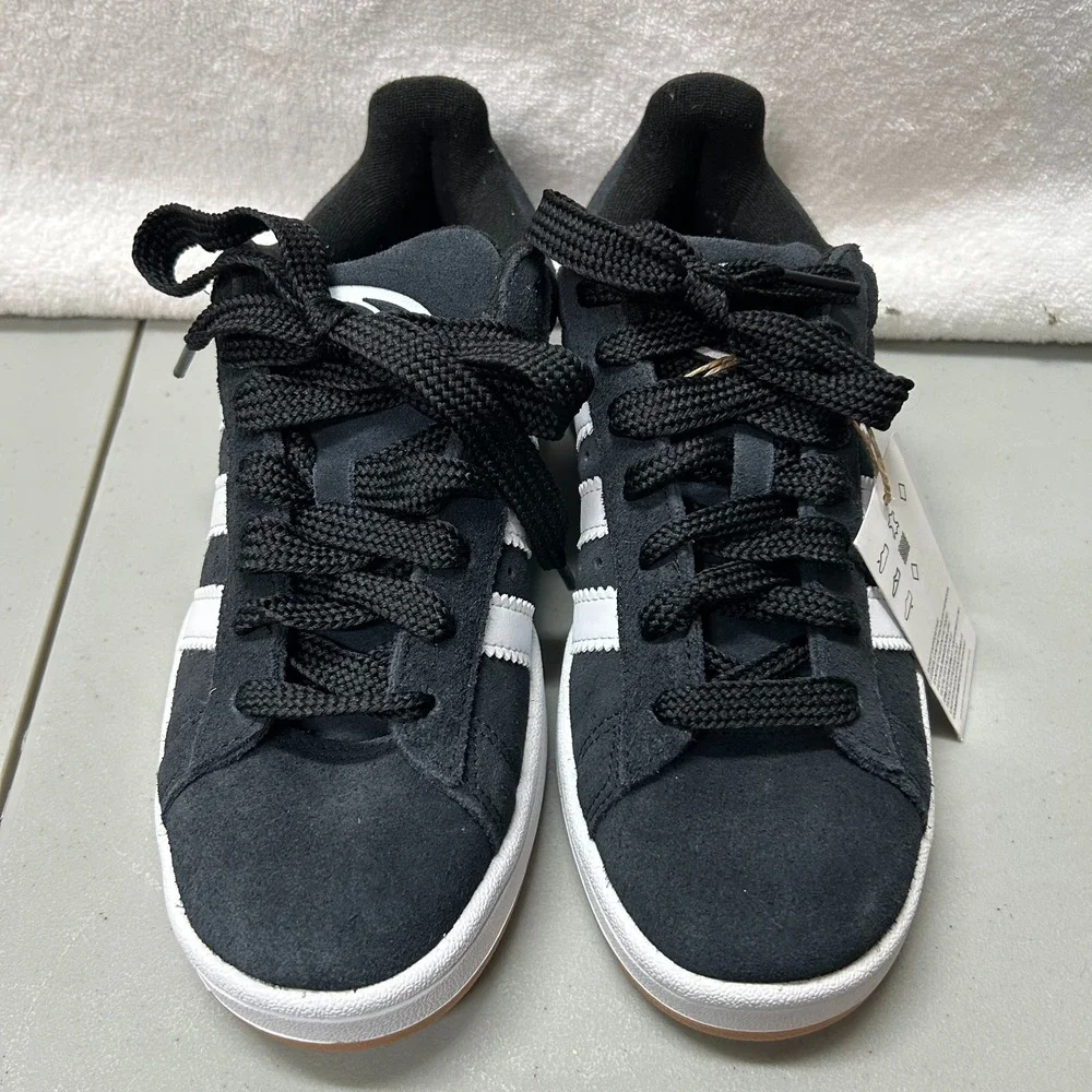 Adidas Kids Size 6 Black Suede Leather Campus 00s Athletic Shoes